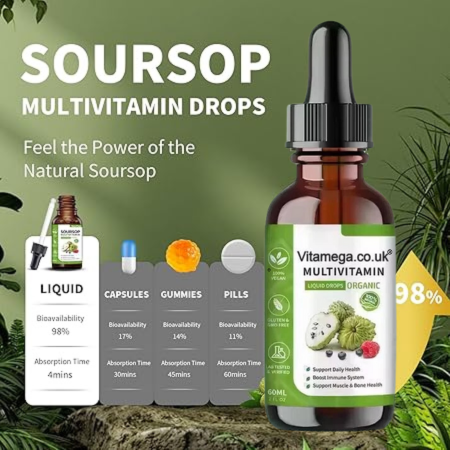 Organic Soursop & Multivitamin Liquid Drops
