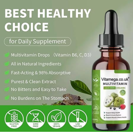 Organic Soursop & Multivitamin Liquid Drops