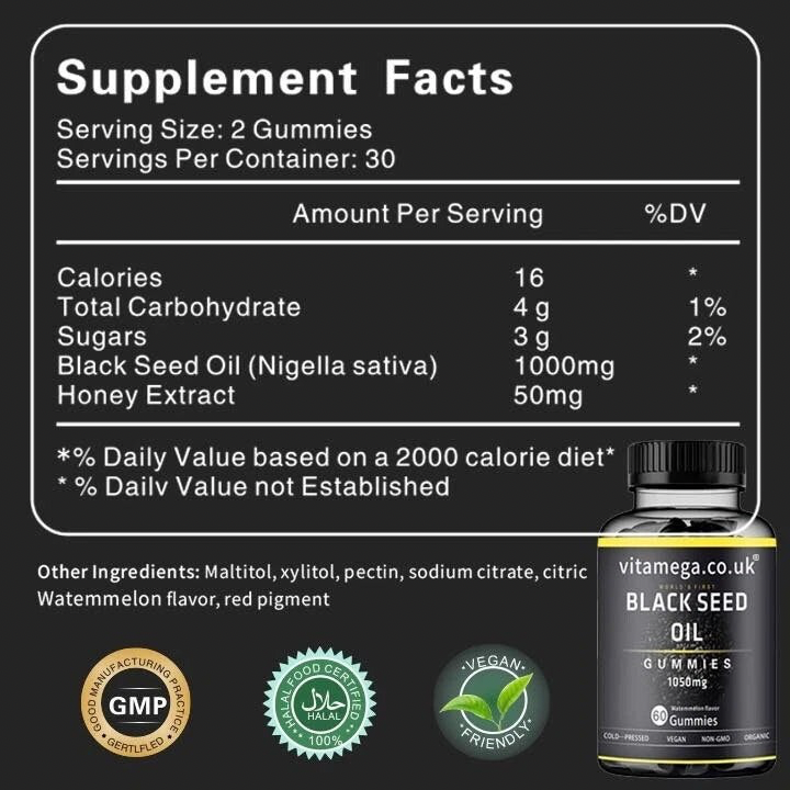 VitaMega Black Seed Oil Gummies